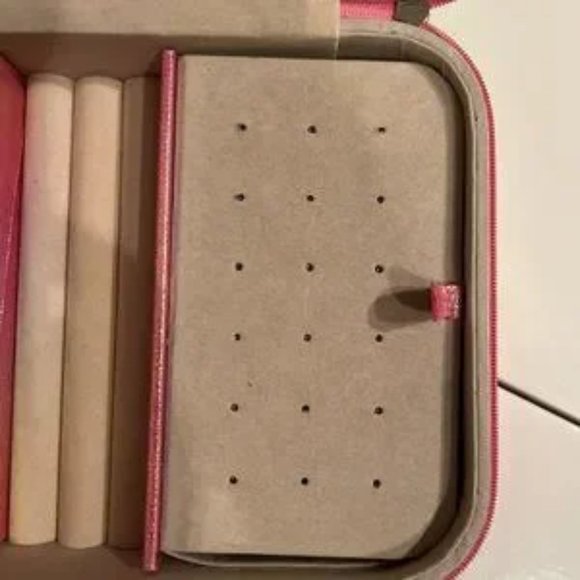 Pink Jewelry Box with Zipper Closure  -Minnie Mouse Themed ‎ (new) (w/a/x) - Picture 3 of 10